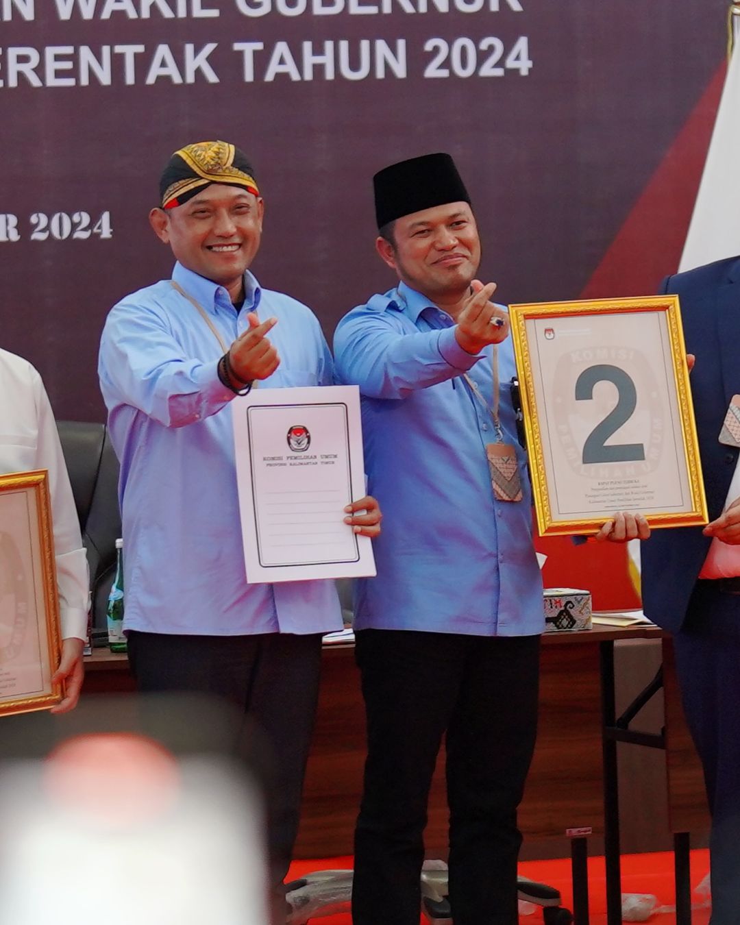 Rudy Mas'ud dan Seno Aji Resmi Mendapatkan Nomor Urut 2 di Pilgub Kaltim 2024