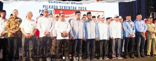 Kasmidi Bulang dan Lulu Kinsu Hadiri Dеklarasi Kampanyе Damai Pilkada Kaltim 2024