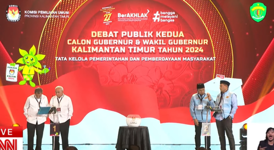 Hadi Mulyadi Tetap Bicara Meski Diingatkan Moderator, Debat Pilgub Kaltim Memanas