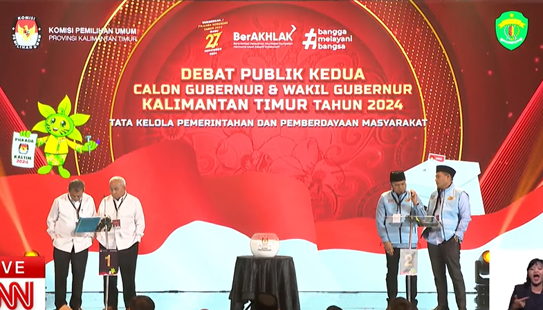 Hadi Mulyadi Tetap Bicara Meski Diingatkan Moderator, Debat Pilgub Kaltim Memanas